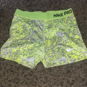 Neon splatter nike pros